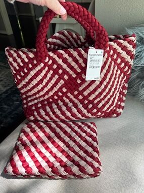 NWT Naghedi Medium St Barths in Lychee (burgundy)